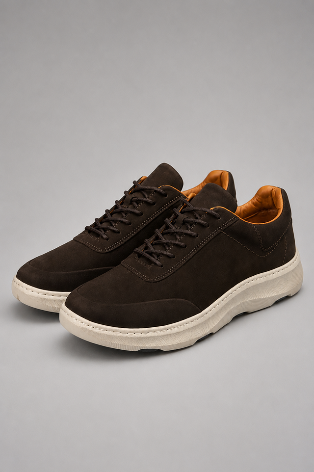 Men's Genuine Nubuck Leather Sneakers